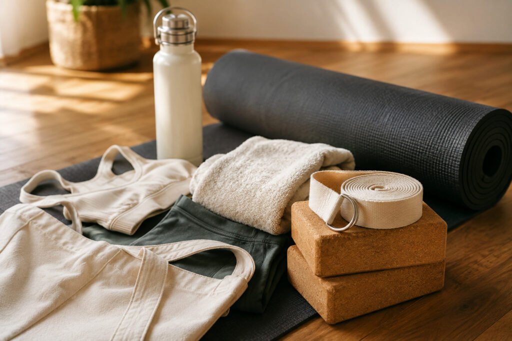 qué llevar a una clase de yoga